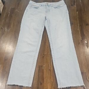 L'AGENCE Light Wash Straight Leg Jeans